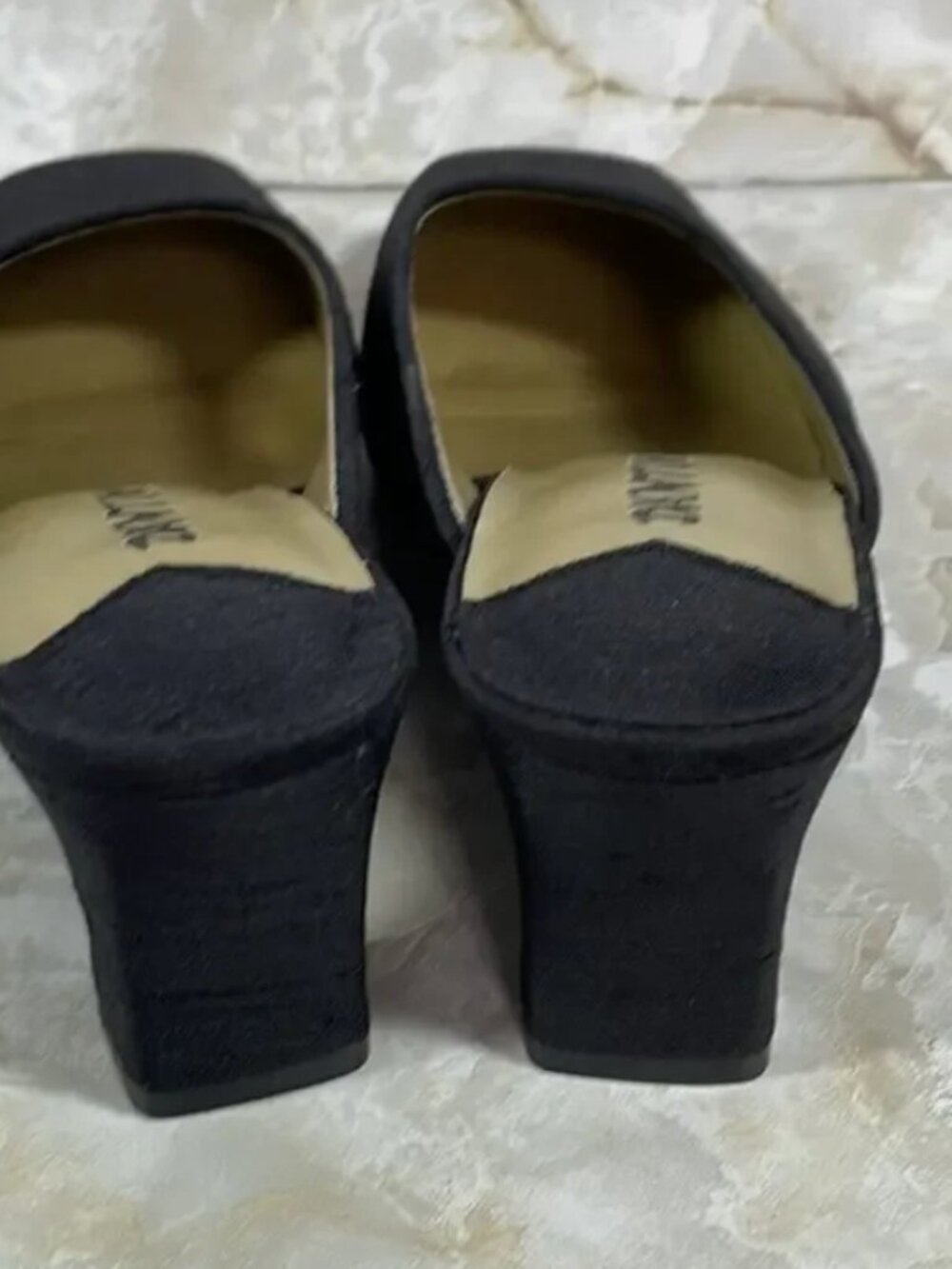 NWOB D’Antonio VIP square toe mules/clogs/slip on heels - Picture 2 of 3